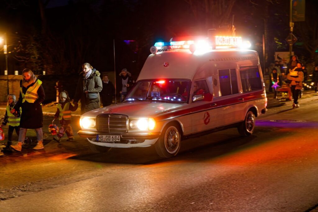 Ghostbusters Fantruppe beim Lichterumzug der Osterholzer Winterlichter