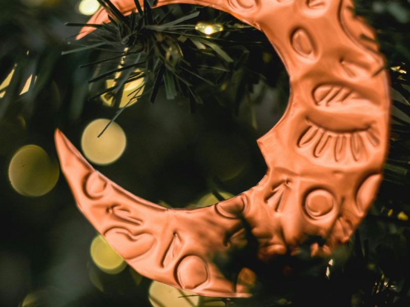 Weihnachtlicher Mondanhänger